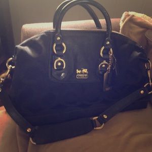 Coach Black Signature Bag